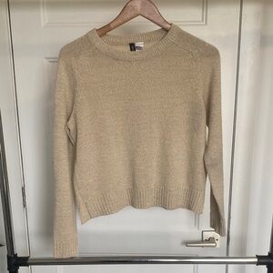 H&M Cream Crew Neck Sweater